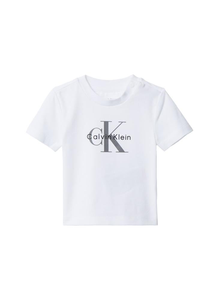 كالفن كلاين جينز طقم تي شيرت وبنطلون بشعار الرضع - Image 1
