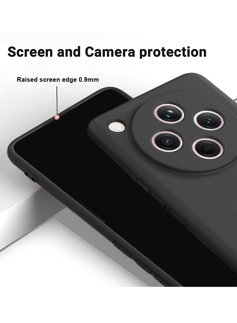 دبليو تيك غطاء جراب سيليكون سائل ناعم ممتاز من أوبو فايند X8 Pro 5G 2024 - أسود - Image 5