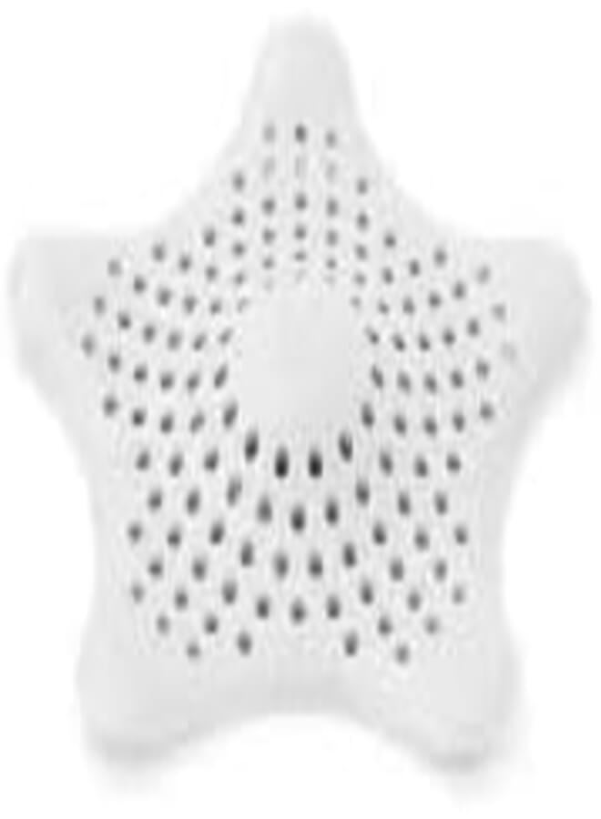 White Silicone Floor Drain Hair Catcher – 4 Pieces, Anti-Clog Bathroom & Kitchen Filter, Easy Clean