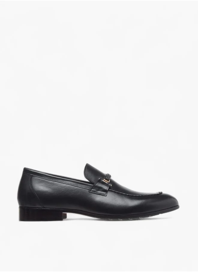 DUCHINI Men's Solid Slip-On Loafers