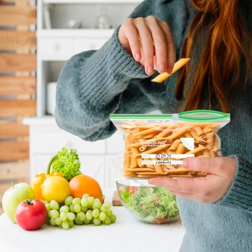 BEIDOU-PAC Slider Snack Storage Zip Bags with Stand-Up Bottom, 500 Count | 2 Mil | 6.5 IN x 3.25 IN, Freshness Easy Open Reclosable Clear Plastic Bags for Food On the Go (Slider-snack-500count) - Image 3