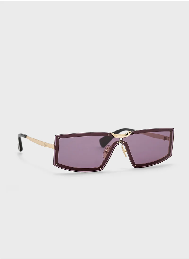 ماكس مارا Metal Shaped Sunglasses