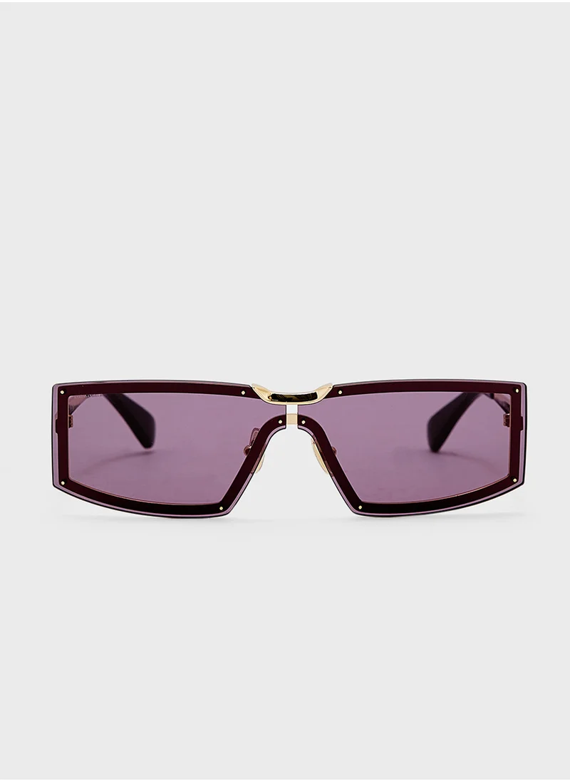 ماكس مارا Metal Shaped Sunglasses