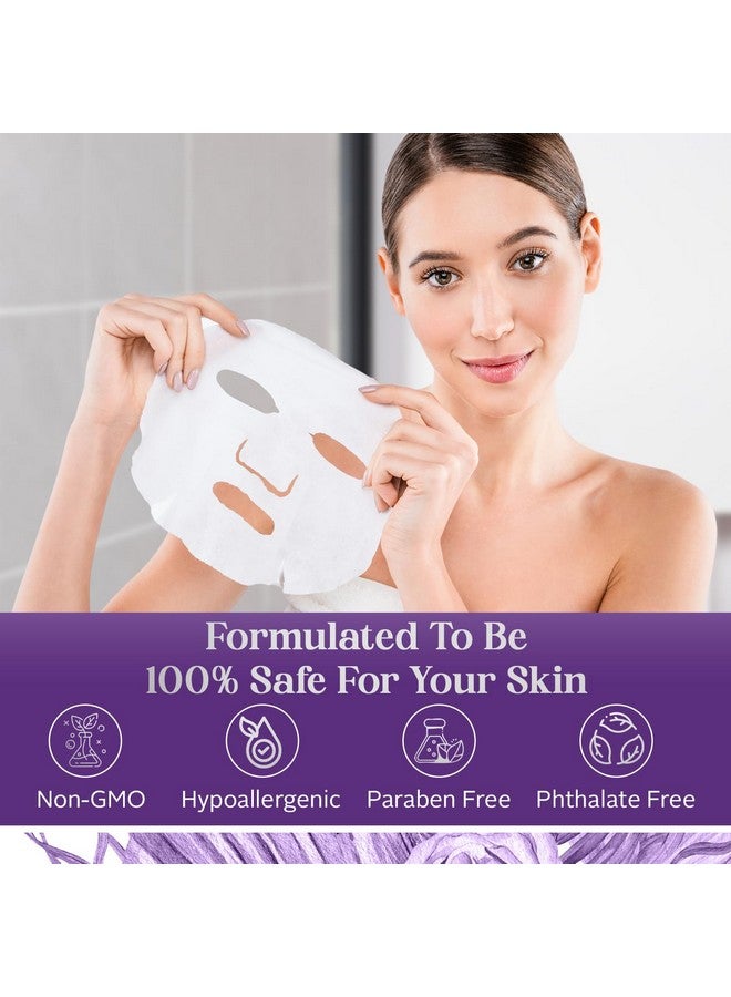 إنفي قناع الوجه الورقي بالكولاجين والببتيدات من إنفي - مرطب، مضاد للشيخوخة، يقلل من ندبات حب الشباب والتجاعيد - تم اختباره من قبل أطباء الجلدية، منتجات كلين بيوتي للعناية بالبشرة الكورية لجميع أنواع البشرة - 5 أقنعة - Image 5