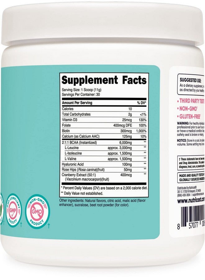 Nutricost Bcaa For Women (Strawberry Lemonade 30 Servings) Formulated Specifically For Women Non Gmo And Gluten Free - Image 5