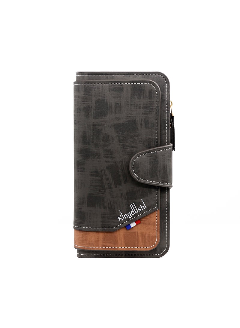Kingdushi Men's Multi-Functional Long Wallet ID Bag 19*10*2.5CM - Image 3