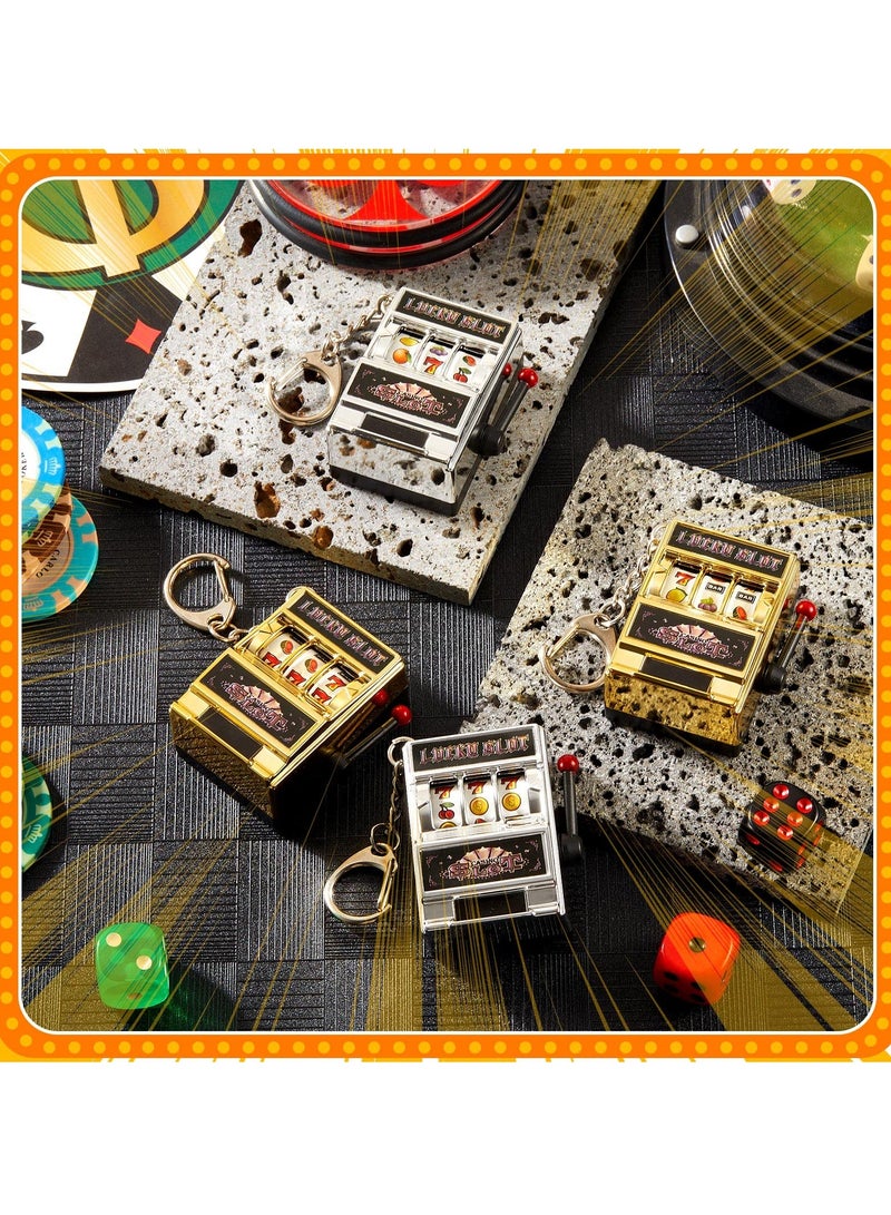 SYOSI 6 Pcs Slot Machine Keychain, SYOSI, Mini Key Chains, Lucky Keychain for Graduation Las Vegas Party Gifts Party Decorations - Image 5