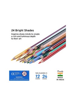 DOMS 24-Piece Colour Pencils Multicolour In Tin Box  - Image 2