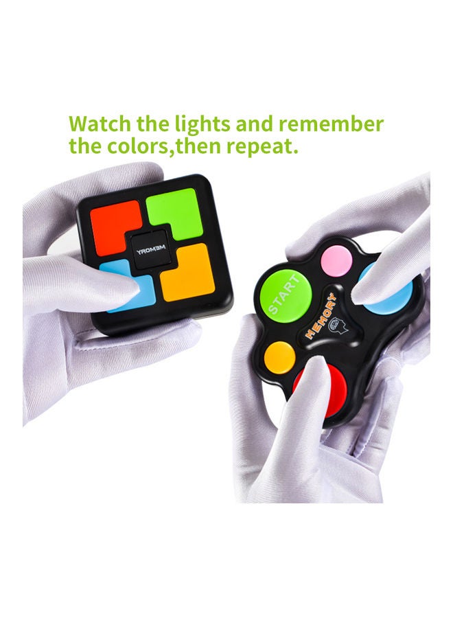 NIBEMINENT Electronic Memory Training Game With Lights And Music Black/Red/Blue - Image 3