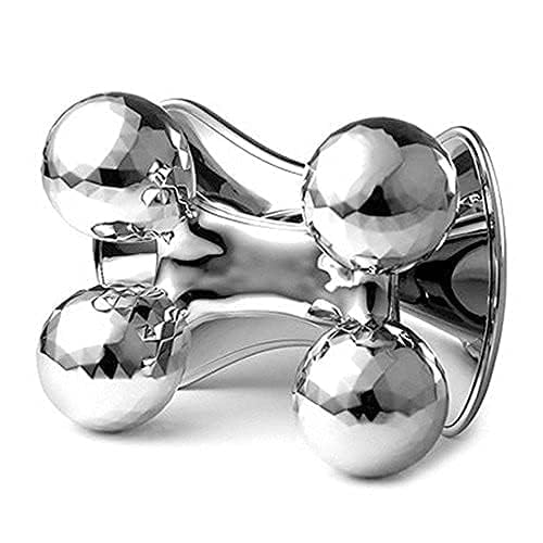 Istore 4D Massager Diamond Full Body Massage Roller Facial AntiWrinkle Smooth Skin Beauty Massager Silver - Image 5