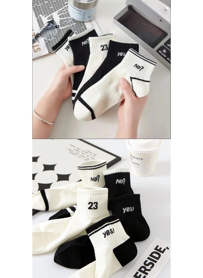 شيبشيب 5 أزواج من الجوارب الرجالية بطول الكاحل بقصّة منخفضة مع تبطين مريح للاستخدام اليومي - Image 2