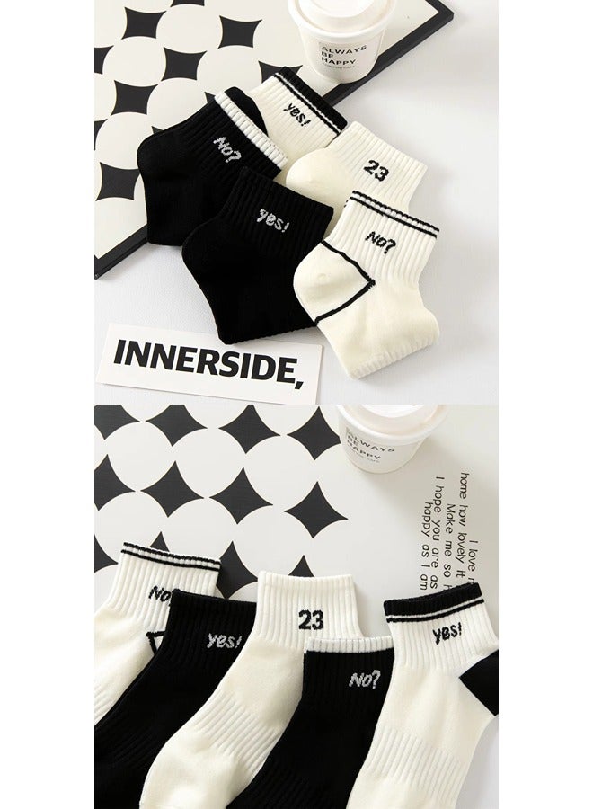 شيبشيب 5 أزواج من الجوارب الرجالية بطول الكاحل بقصّة منخفضة مع تبطين مريح للاستخدام اليومي - Image 3