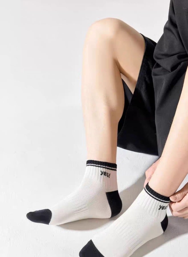 شيبشيب 5 أزواج من الجوارب الرجالية بطول الكاحل بقصّة منخفضة مع تبطين مريح للاستخدام اليومي - Image 5