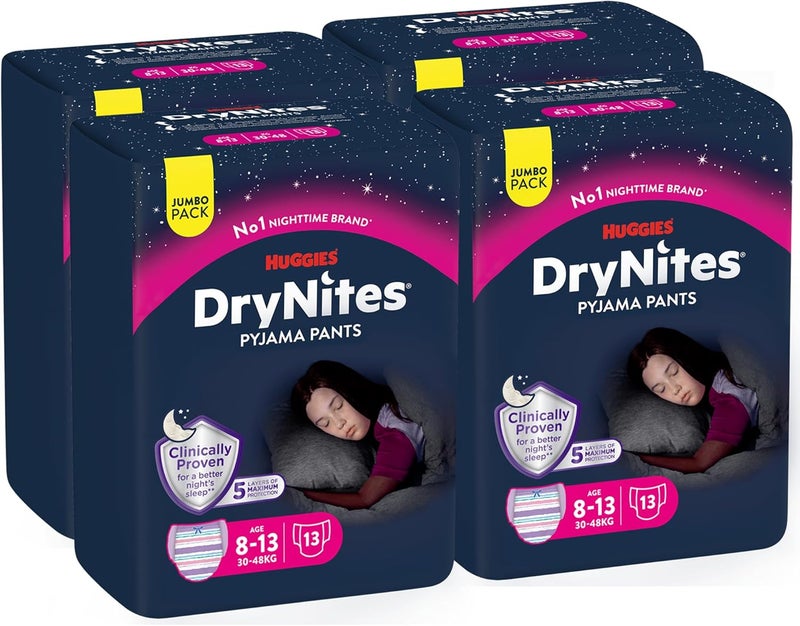 Huggies DryNites Pyjama Pants for Girls, 8-13 Years - Image 2