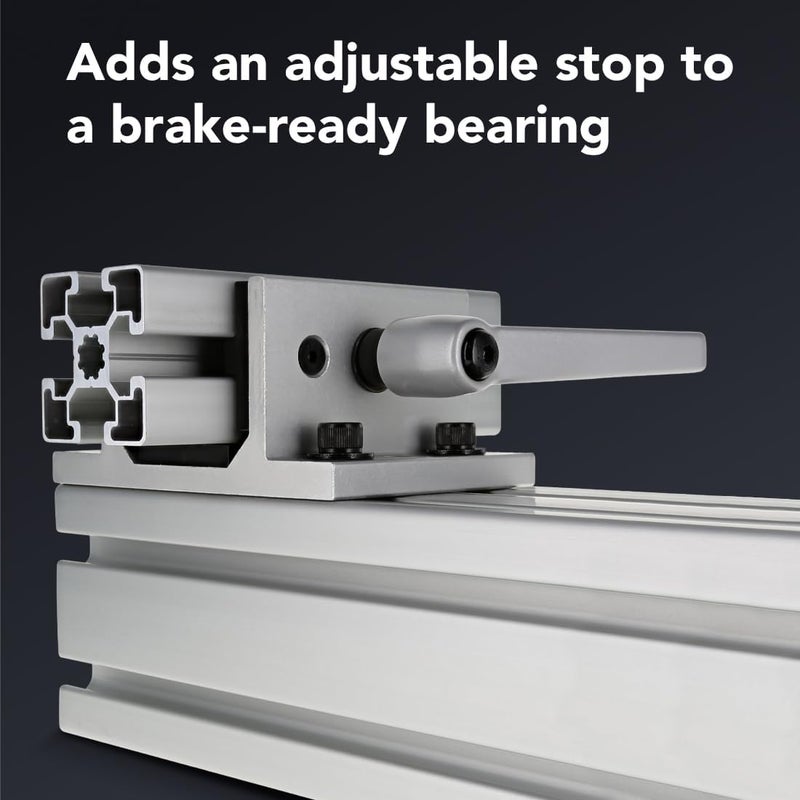 80/20 8020, 45-6800, 45 Series, Gray L-Handle Linear Bearing Brake Kit for Linear Bearing Extrusion Accessories - Image 5