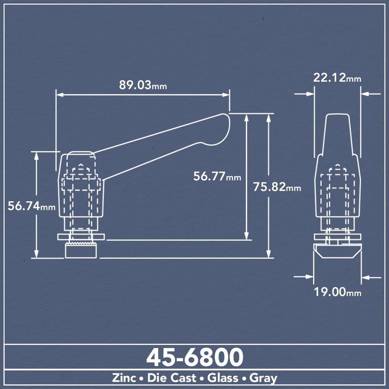 80/20 8020, 45-6800, 45 Series, Gray L-Handle Linear Bearing Brake Kit for Linear Bearing Extrusion Accessories - Image 2