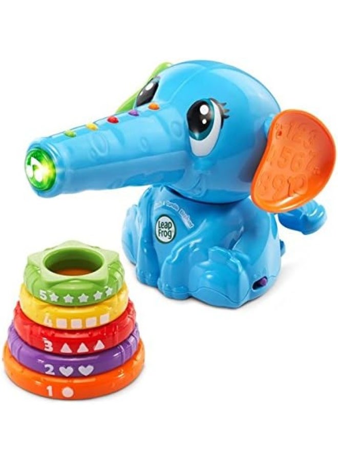 LeapFrog Stack And Tumble Elephant, Interactive Learning Toy With Stacking Blocks, Teaches Shapes, Colors, And Early Math Skills, Perfect For Toddlers And Preschoolers, Ages 1+  - Image 4