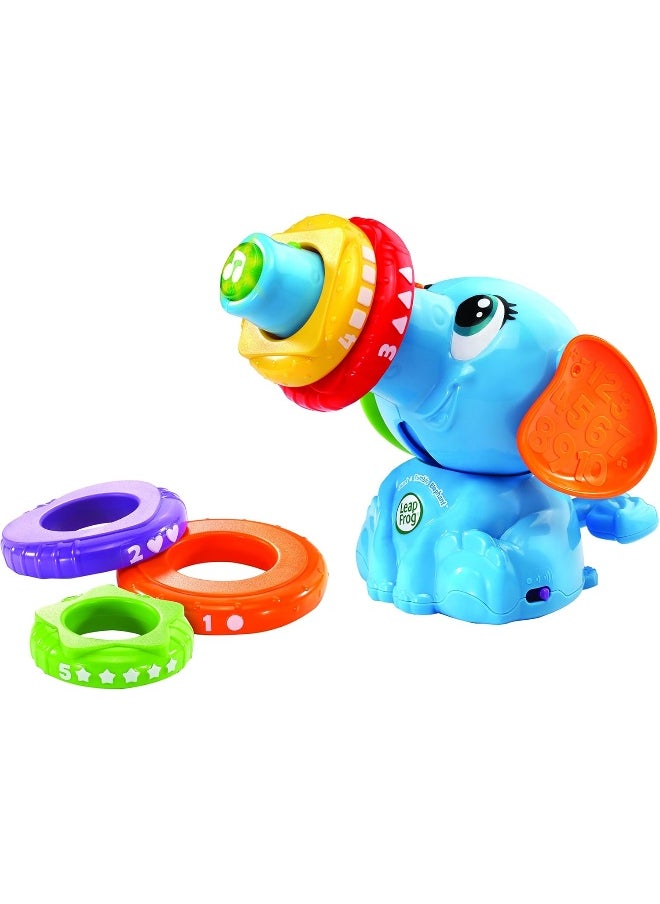 LeapFrog Stack And Tumble Elephant, Interactive Learning Toy With Stacking Blocks, Teaches Shapes, Colors, And Early Math Skills, Perfect For Toddlers And Preschoolers, Ages 1+  - Image 1