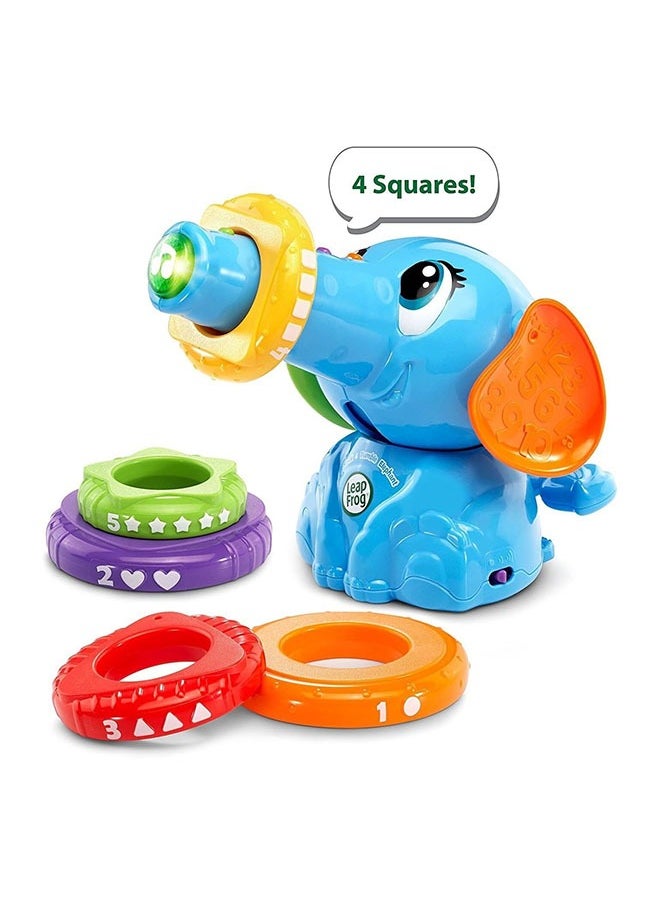 LeapFrog LeapFrog Stack and Tumble Elephant , Blue, 6 months to 48 months, 6pieces, Musical & Light-Up Features  - Image 2