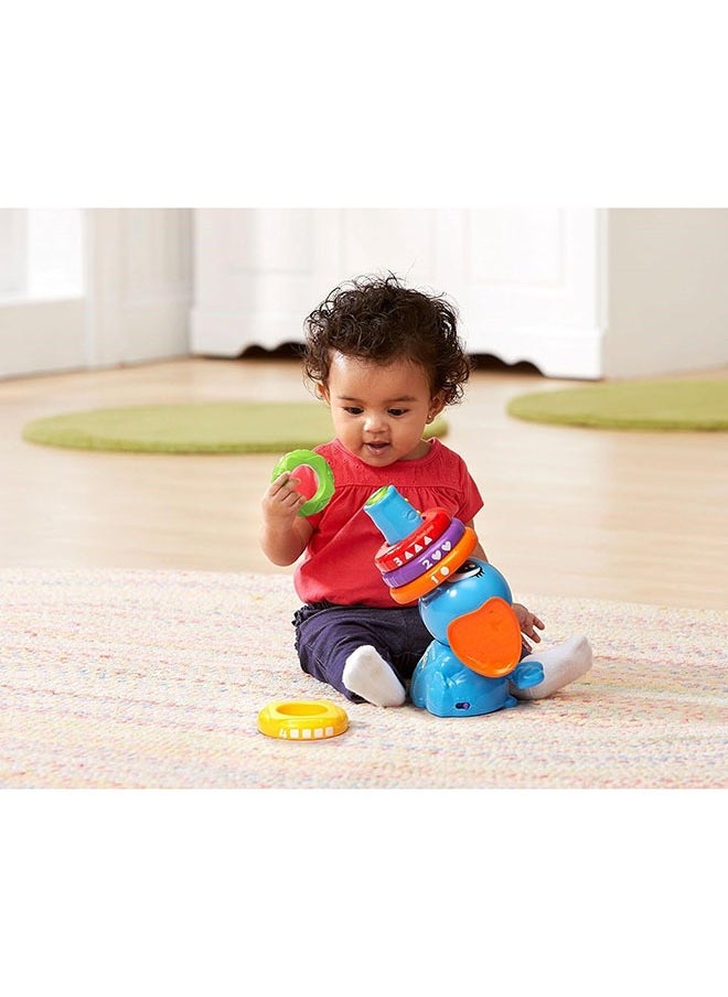 LeapFrog LeapFrog Stack and Tumble Elephant , Blue, 6 months to 48 months, 6pieces, Musical & Light-Up Features  - Image 4