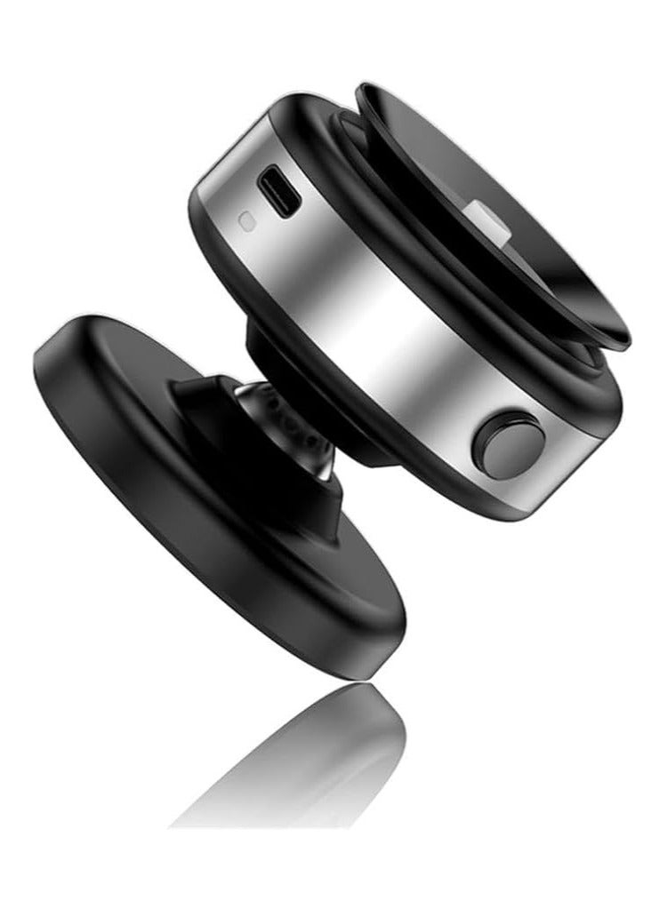 Magnetic Car Suction Cup Holder,Vacuum Glass Mirror Adsorption Magnetic Suction Cup car Phone Mount,360° Rotation Portable Magnetic Phone Holder for Windshield Dashboard - Image 2