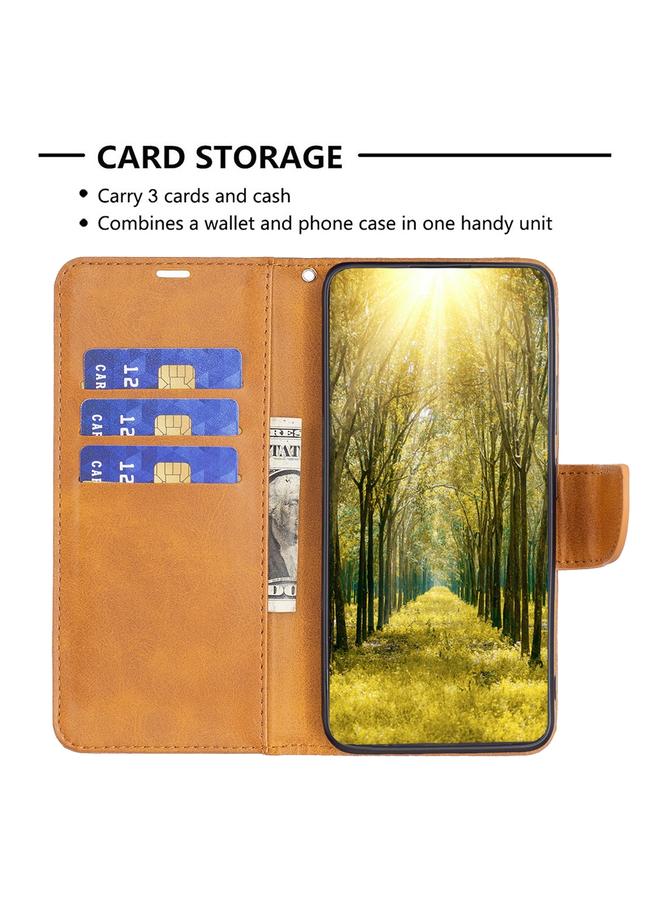 S-TOP Case For Honor X9b/Magic6 Lite 5G Lambskin Texture Pure Color Flip Leather Phone Case - Image 4