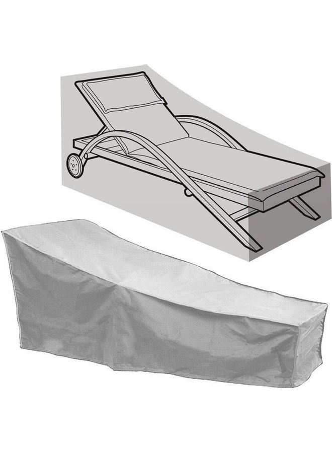 NIBEMINENT Lounge Chair Cover Grey 26x8x20cm