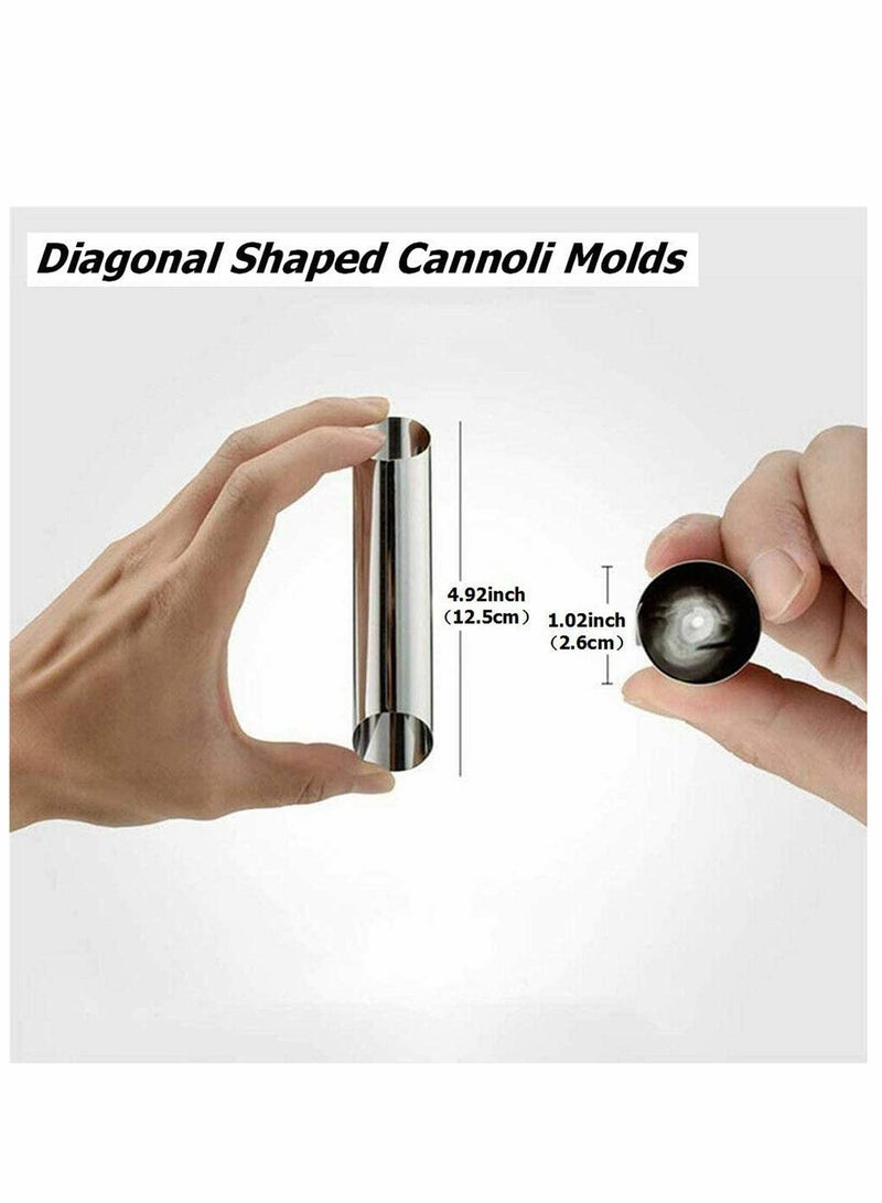 SOLARAE Cream Horn Molds Stainless Steel Cone Shaped and Tubular Shaped Mold for Cannoli Tubes Ice Cream Lady Lock Puff Waffle Pastry Roll Horn Croissant Shell Cream Roll, 12 Pieces - Image 5