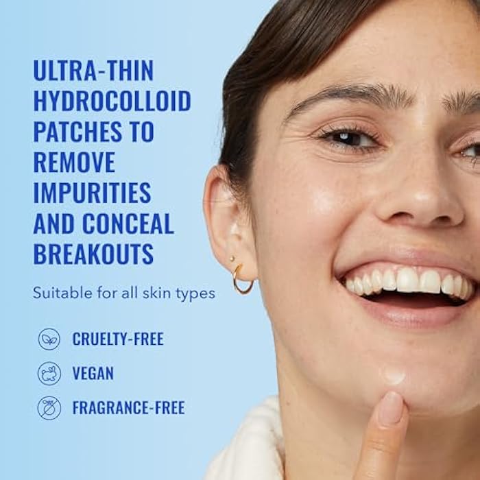 Good Molecules Pimple Patches for Face, 60 Pack – Ultra-Thin Hydrocolloid Acne & Zit Patches, Invisible Under Makeup, Clinically Tested Acne Spot Treatment - Image 2