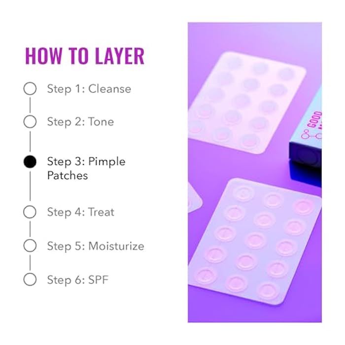 Good Molecules Pimple Patches for Face, 60 Pack – Ultra-Thin Hydrocolloid Acne & Zit Patches, Invisible Under Makeup, Clinically Tested Acne Spot Treatment - Image 5