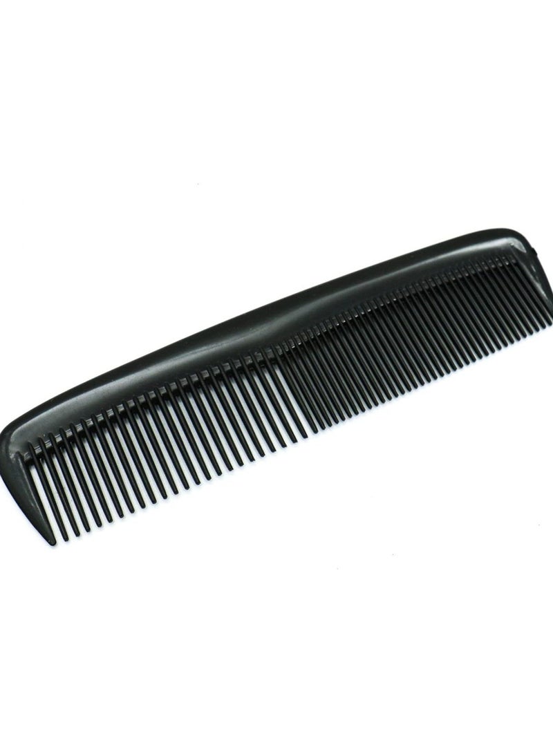 Spaceshoop Pocket Plastic Hair Combs Black Hair Combs Fine Tooth Cutting Comb and Standard Comb Fine Dressings Combs for Hairdressing Salon - Image 1
