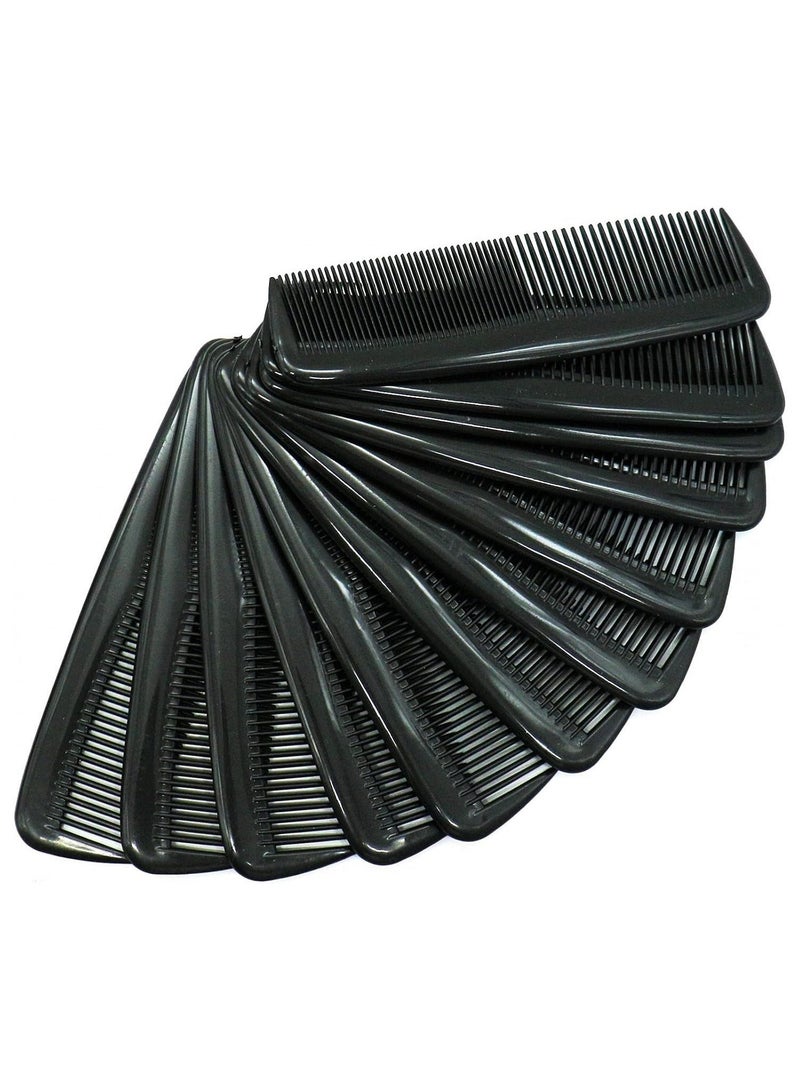 Spaceshoop Pocket Plastic Hair Combs Black Hair Combs Fine Tooth Cutting Comb and Standard Comb Fine Dressings Combs for Hairdressing Salon - Image 3