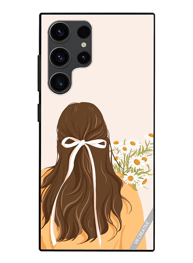 VR CREATIVE Protective Case Cover For Samsung Galaxy S24 Ultra Girl Design Multicolour - Image 1