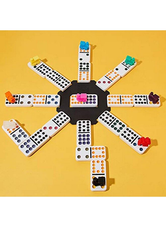 Gejoy 18 Pieces Domino Train Mexican Markers Train Dominoes Accessories For Mexican Dominoes Accessories, Assorted Colors - Image 5