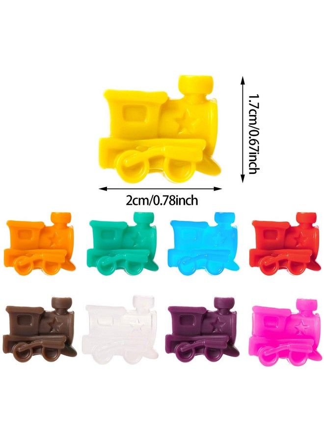 Gejoy 18 Pieces Domino Train Mexican Markers Train Dominoes Accessories For Mexican Dominoes Accessories, Assorted Colors - Image 3