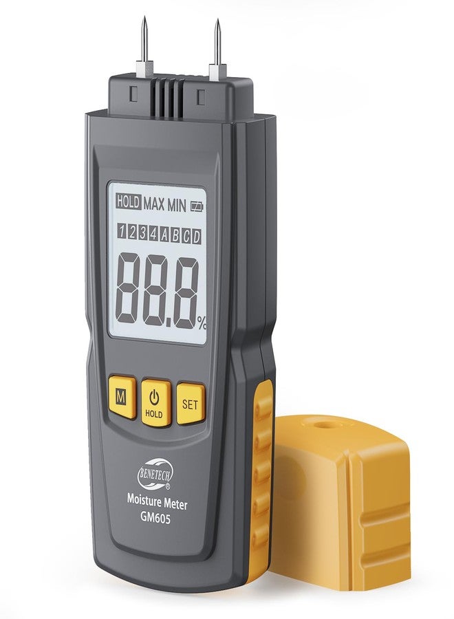Benetech Digital Moisture Meter Pin-Type Multifunctional Humidity Water Detector for Building Material Firewood Walls Paper - Image 1