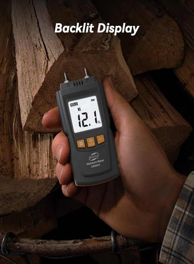 Benetech Digital Moisture Meter Pin-Type Multifunctional Humidity Water Detector for Building Material Firewood Walls Paper - Image 5