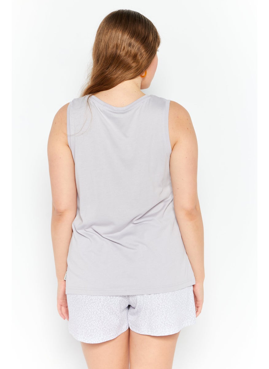 Rae Dunn - Women 2 Pieces Graphic Printed Pajama Set, Lavender - Image 1