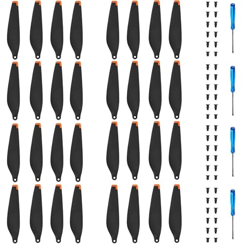 YETEETH 32pcsPropellers for DJI Mini 3 Drone Accessories Low noise QuickRelease Blade for DJI Mini 3 Replacement Light Props for DJI Mini 3 Wings Blades Screws Screwdrivers NOT for DJI Mini 3 Pro - Image 1