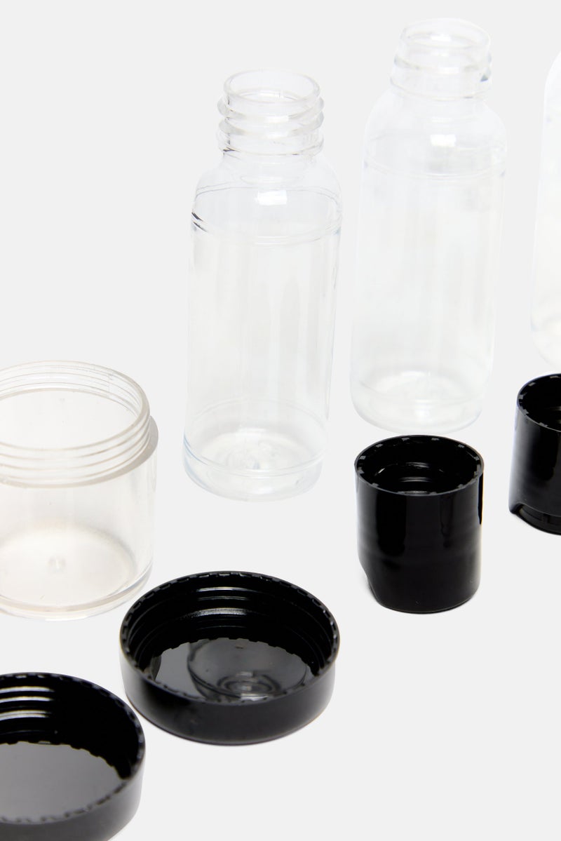 Miamica 12 Pieces Travel Set, Transparent - Image 4