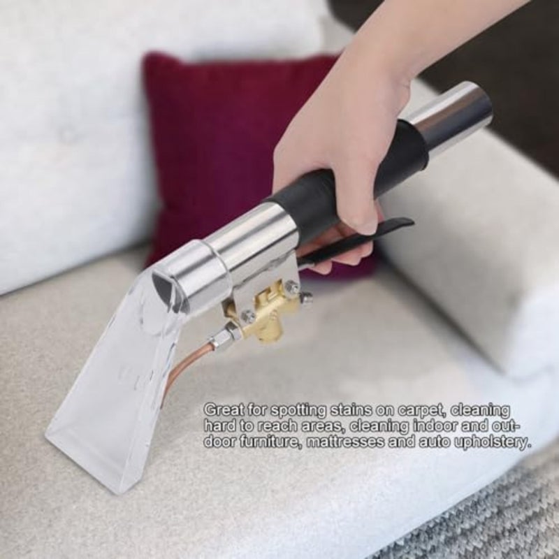 Car Carpet Extractor, Stainless Steel Carpet Extractor Wand 40cm 1000 PSI Upholstery Cleaning Tool for Auto Detailing Home Furniture Compatible with Portable Extractors - Image 5