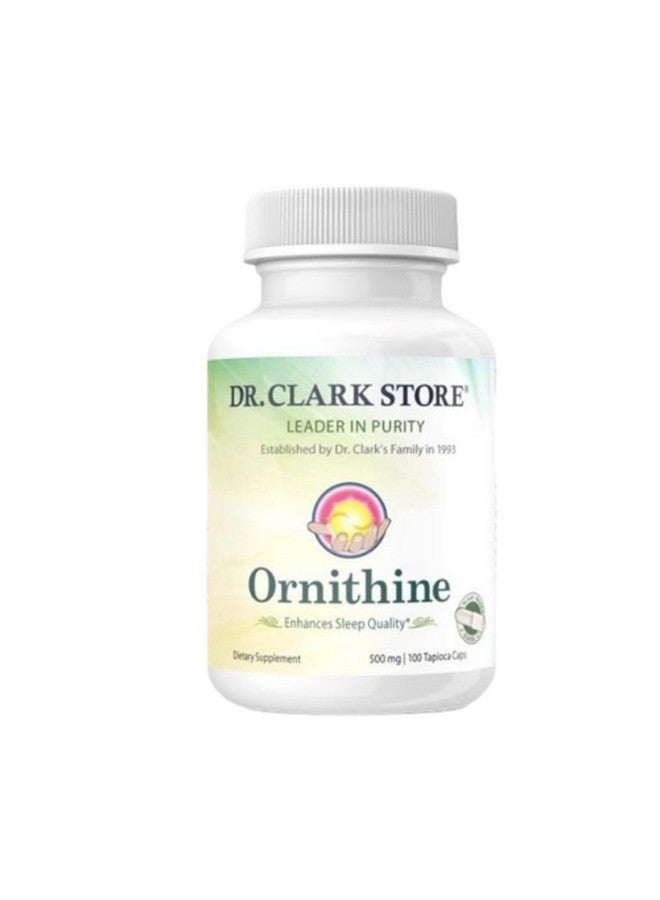 Dr Clark Store, Ornithine Vegetarian Supplement, 500 mg, 100 Tapioca Capsules - Image 1