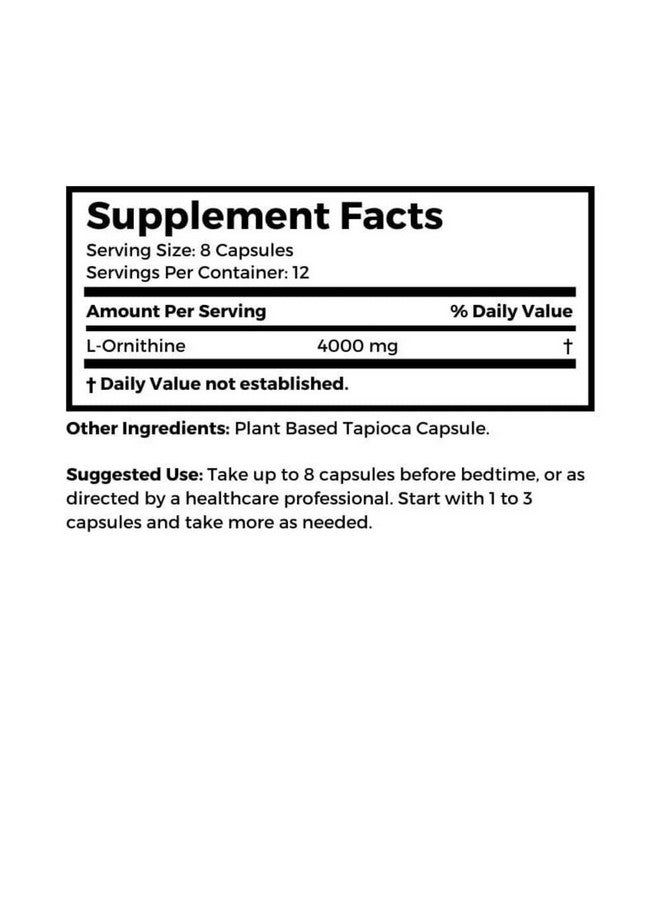 Dr Clark Store, Ornithine Vegetarian Supplement, 500 mg, 100 Tapioca Capsules - Image 5