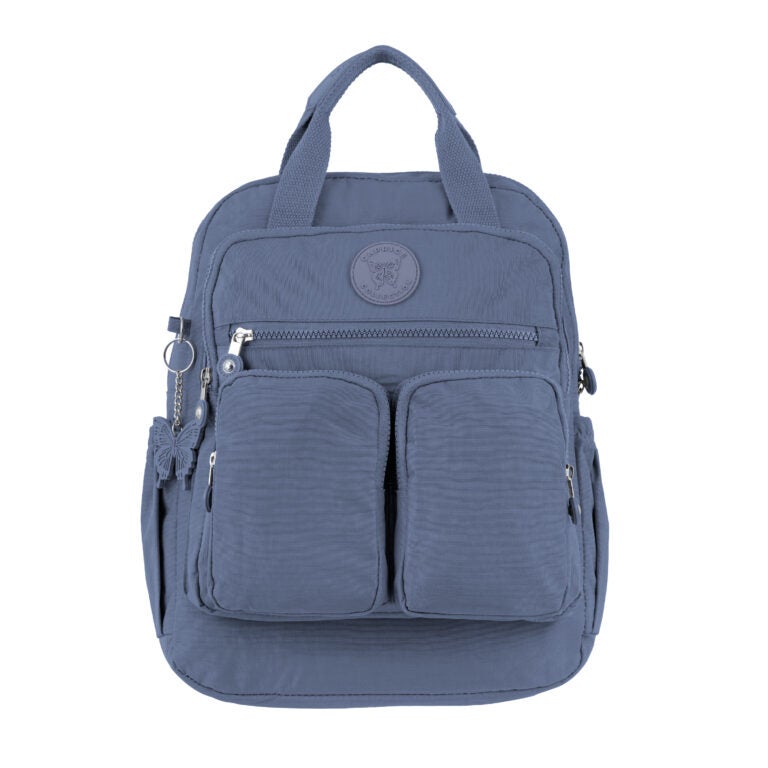 CAPRICE COLLECTION Unisex Medium Backpack – Blue, Lightweight, Water-Resistant Nylon, 10L - Image 1