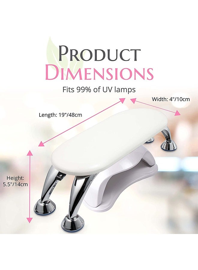 Nail Armrest Cushion,Soft Hand Rest,Professional Hand Pillow Stand,Nail SPA Salon,Arm/Leg Rest(White 48*14*10cm) - Image 3
