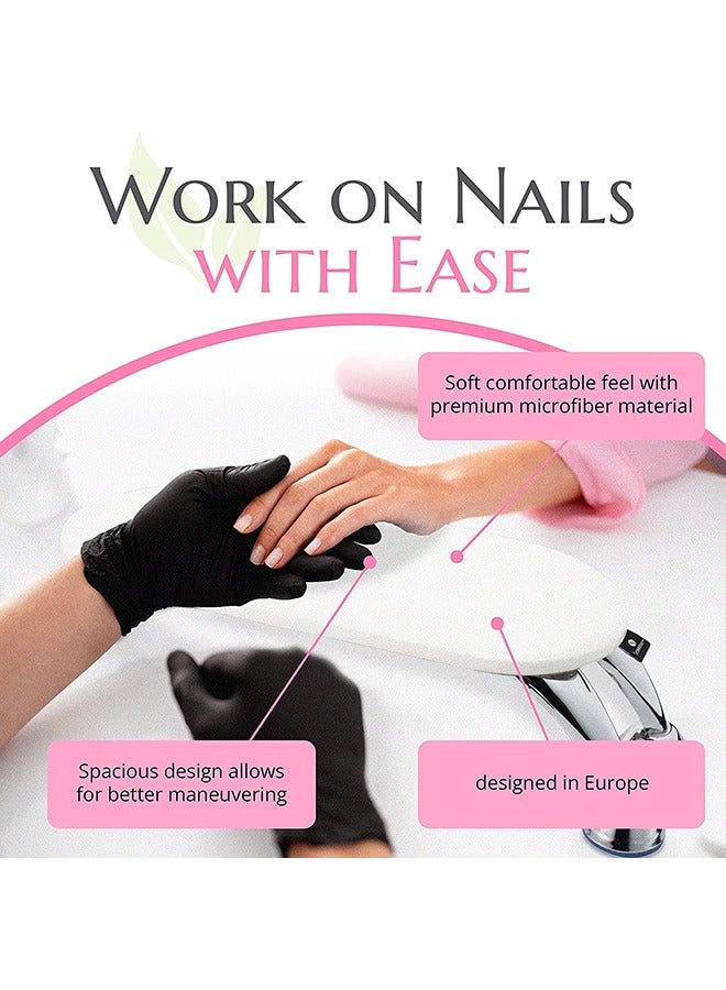 Nail Armrest Cushion,Soft Hand Rest,Professional Hand Pillow Stand,Nail SPA Salon,Arm/Leg Rest(White 48*14*10cm) - Image 4