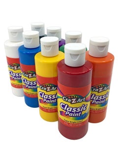 Cra-Z-Art Washable Classic Paint Bulk Pack 8Ct, Assorted Colors 4Oz Each Bottle, 32Oz  - Image 2