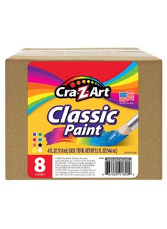Cra-Z-Art Washable Classic Paint Bulk Pack 8Ct, Assorted Colors 4Oz Each Bottle, 32Oz  - Image 3