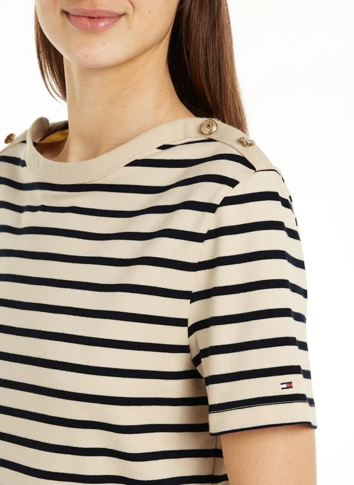TOMMY HILFIGER Striped Crew Neck T-Shirt