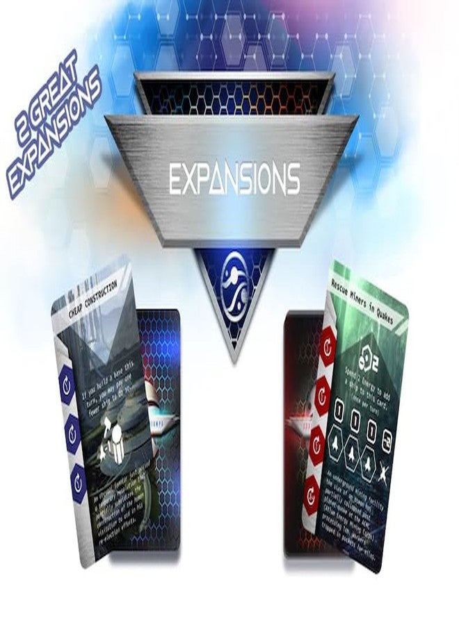 Deep Water Games لعبة لوحية فاخرة من Deep Water Games Sovereign Skies: اللعبة الأساسية، صندوق توسعات مزدوج، وبساط لعب كبير (3 عناصر) - Image 4
